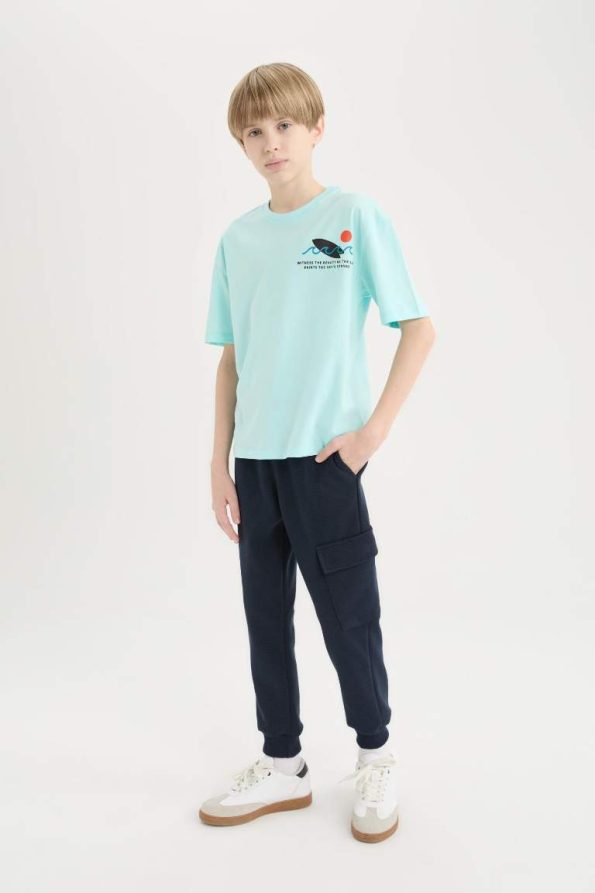Boys' Elastic Waist Pocket Jogger Pants