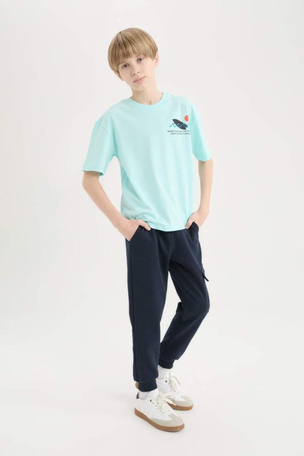Boys' Elastic Waist Pocket Jogger Pants