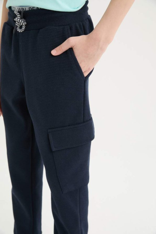 Boys' Elastic Waist Pocket Jogger Pants