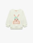 Girls' Baby Long Sleeve Embroidered Sweatshirt