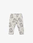 Girls' Cotton Leggings with Unicorn Print and Elastic Waist