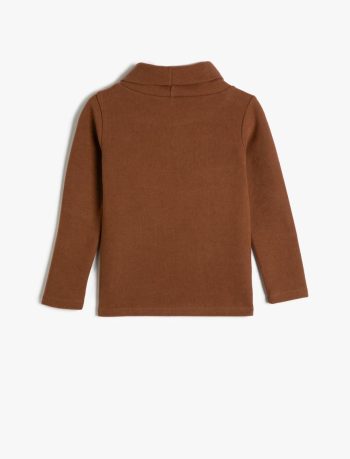 Girl Basic T-Shirt Long Sleeve Turtleneck