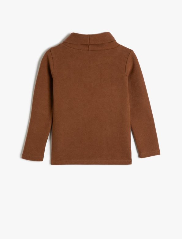Girl Basic T-Shirt Long Sleeve Turtleneck