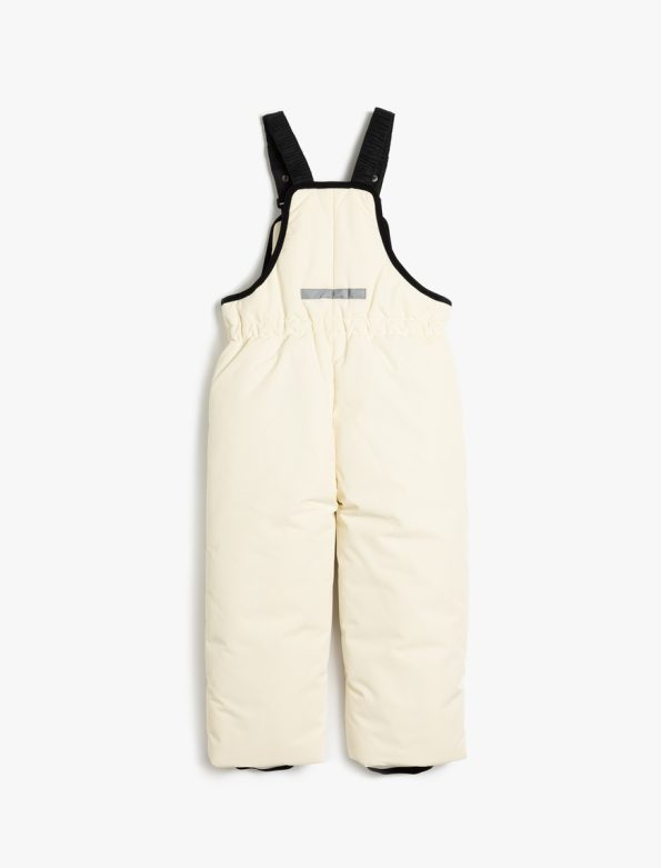 Girls' Baby Zip-Up Ski Bodysuit with Pockets