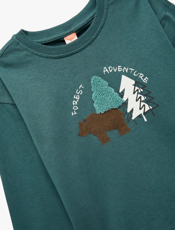 Baby Boy Embroidered Cotton T-Shirt