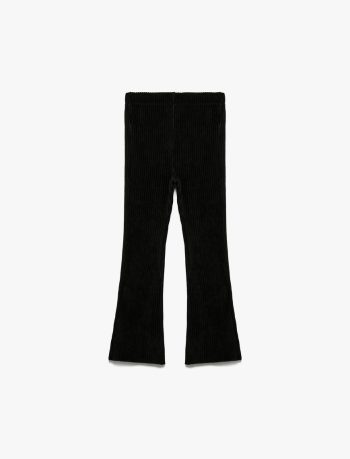 Girls' Velvet Spanish Flared Tights