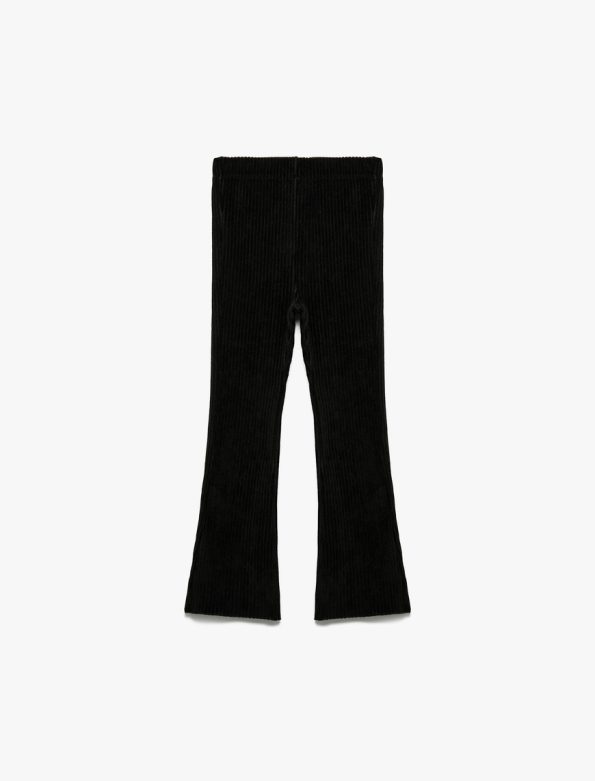 Girls' Velvet Spanish Flared Tights