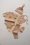 Pineapple Embroidered 5-Piece Short Sleeve Newborn Set