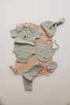 Embroidered Avocado 5-Piece Short Sleeve Newborn Set