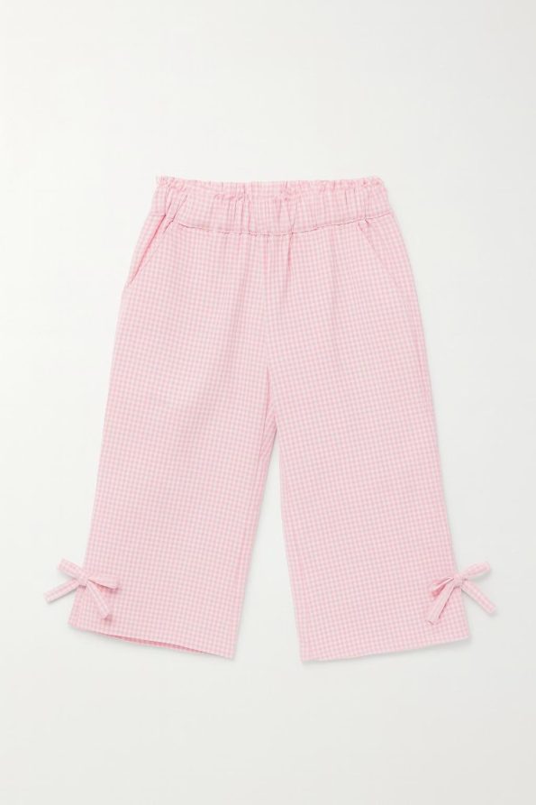 Girls' Cotton Cream Yummy Fruits Sweatshirt and Pink Bow Pants Set