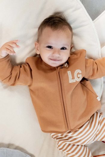 Organic Cotton Baby Jacket Brown