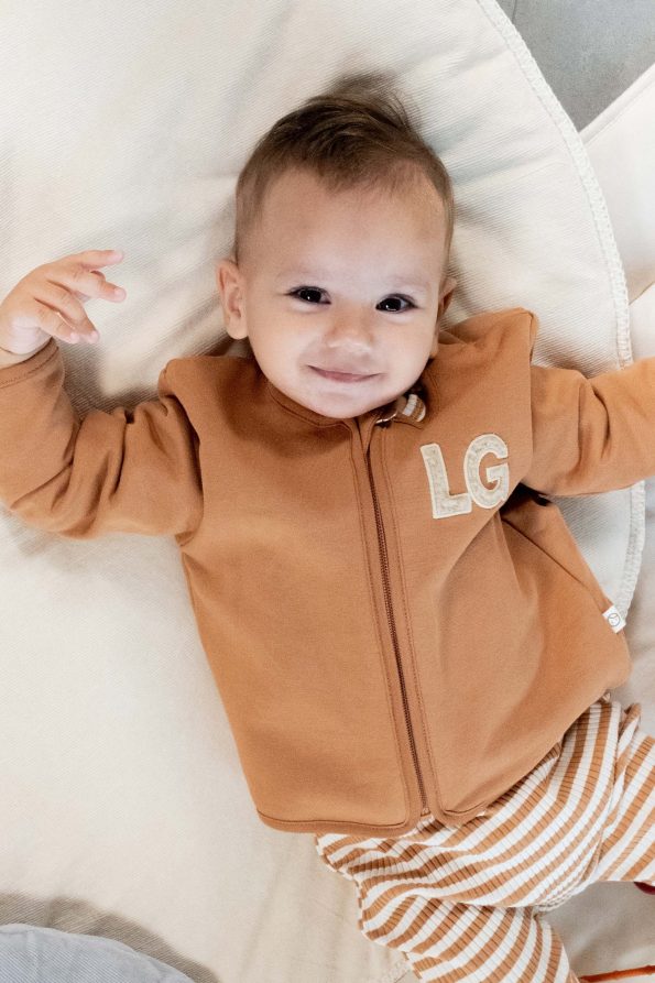 Organic Cotton Baby Jacket Brown