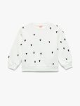 Girls' Cotton Long Sleeve Crew Neck Sweatshirt