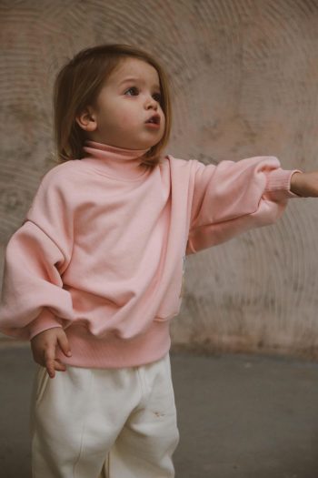 Turtleneck Fleece Tracksuit Set for Ages 1-5