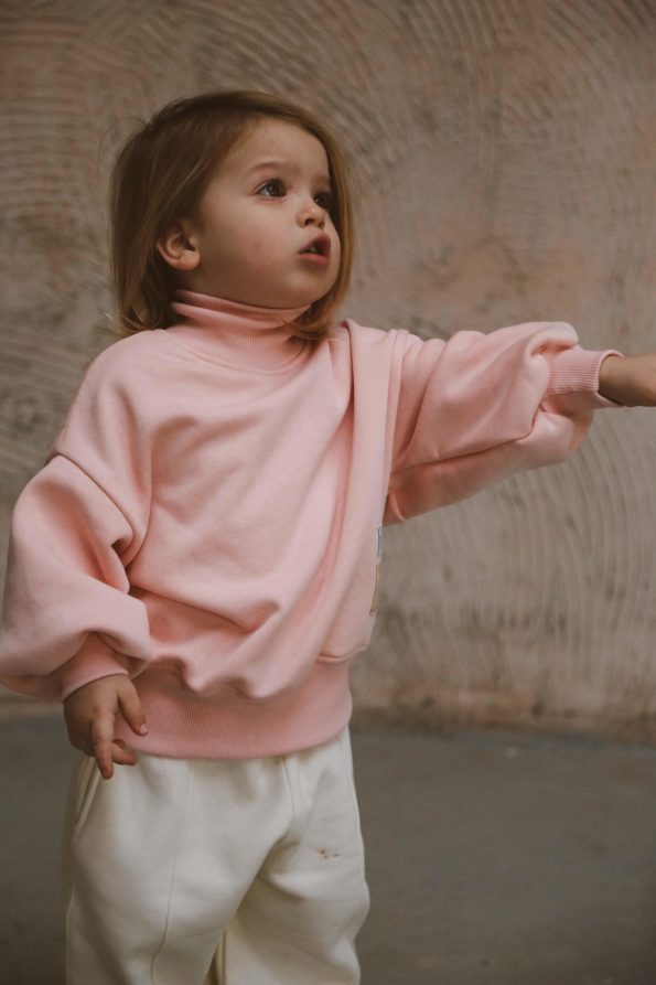 Turtleneck Fleece Tracksuit Set for Ages 1-5