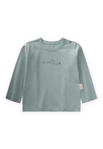 Printed Seasonal T-Shirt for Ages 0-4 in Sage Green