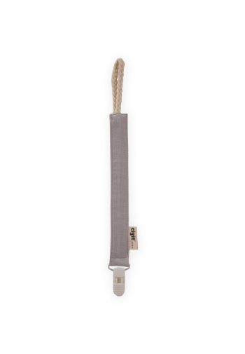 Baby Cotton Pacifier Holder 23 cm Gray