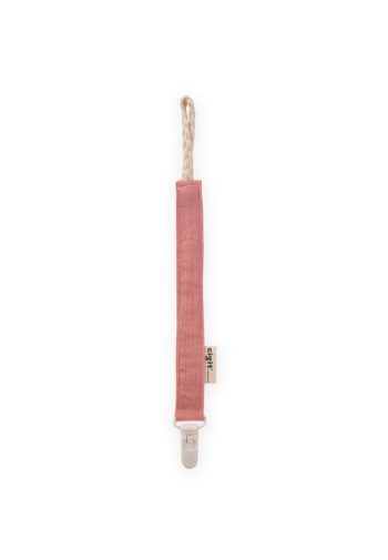 Baby Cotton Pacifier Holder 23 cm Salmon