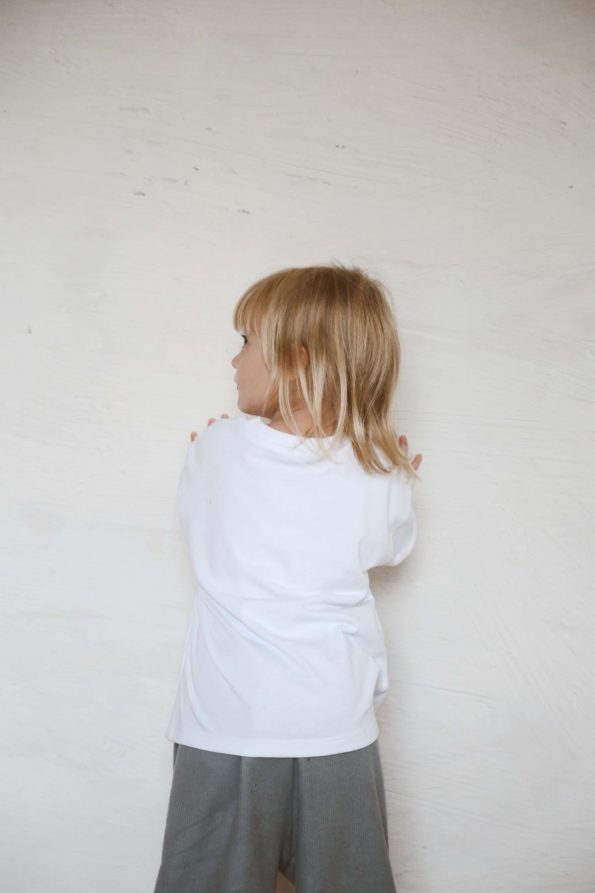 White Basic Long Sleeve T-Shirt