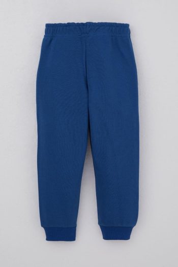 Boys' Blue Puppy Embroidered Lace-Up Pants (Ages 1-4)