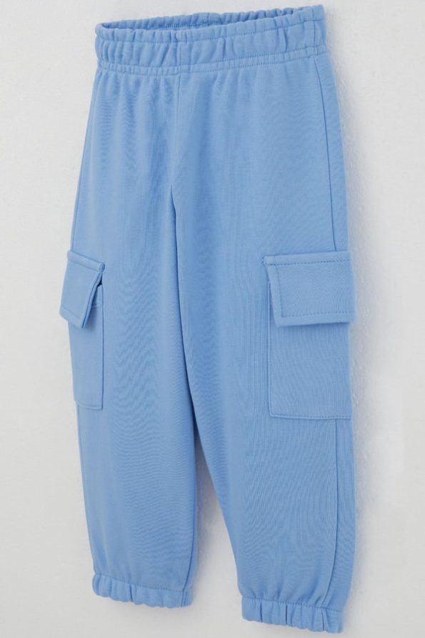 Boys' Cargo Pocket Sweatpants in Blue (Ages 3-7)