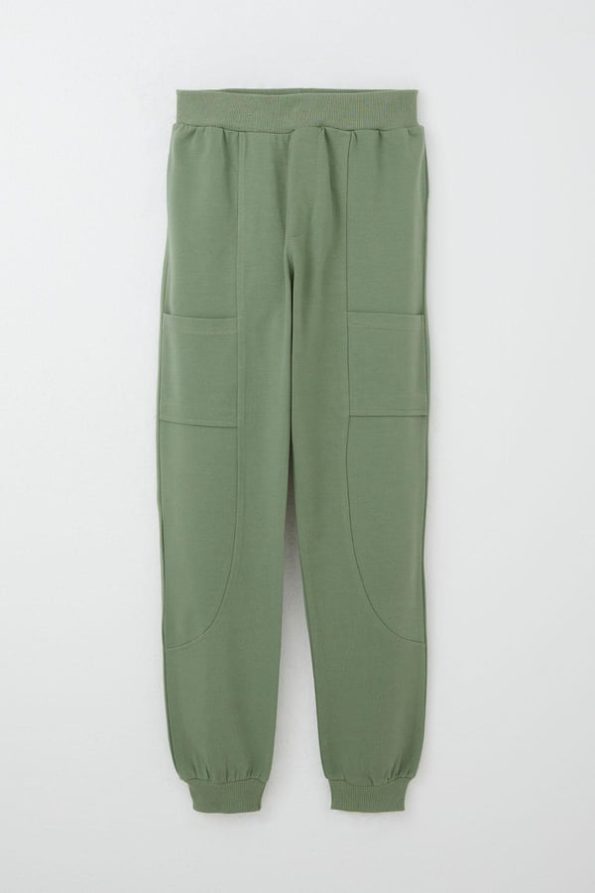 Boys' Hooded Beige Tracksuit Set with Pockets (Ages 5-9)