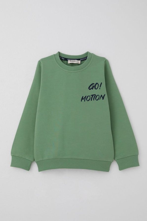 Boys' Fun Bear Print Mint Tracksuit (Ages 1-4)