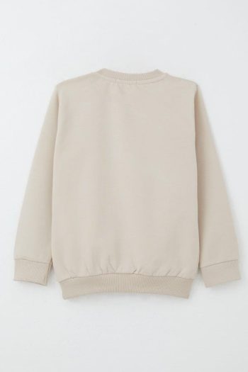 Boys' Sweatshirt Lightning of the Farm Beige (1.5-4 Years)