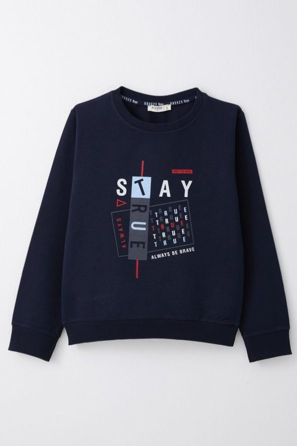 Boys' Navy Sweatshirt (4-8 Years)