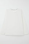 Boys' Long Sleeve Basic T-Shirt in Ecru (10-12 Years)