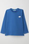 Boys' Long Sleeve T-Shirt with Cool Patch and Pocket in Cobalt Blue (Ages 4-8)