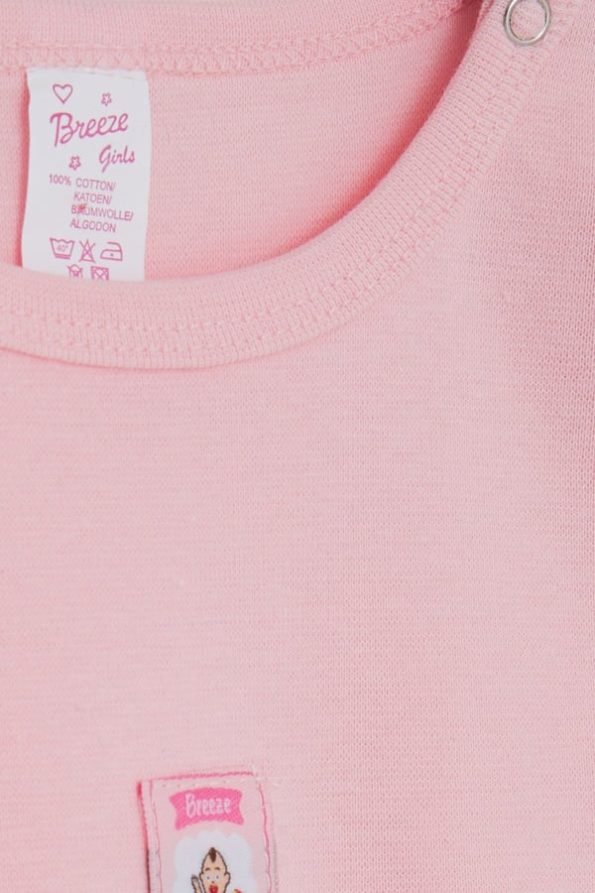 Girls' Baby Snap Bodysuit with Print in Pink (9 Months - 3 Years)