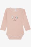 Girls' Baby Snap Bodysuit with Cute Cat Print in Powder Pink (9 Months - 3 Years)
