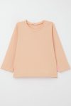 Girls' Long Sleeve Basic T-Shirt in Salmon (9 Months - 3 Years)