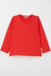 Girls' Long Sleeve Basic T-Shirt in Coral (9 Months - 3 Years)