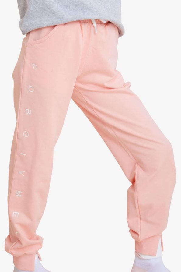 Girls' Printed Salmon Sweatpants (Ages 8-14)