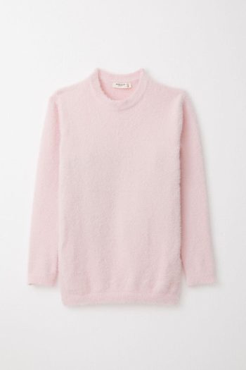 Girls' Basic Knit Sweater in Pink (Ages 8-12)