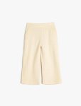Girls' Cotton Wide-Leg Trousers with Elastic Waist