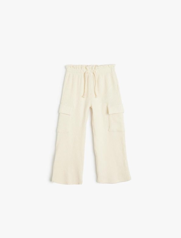 Girls' Baby Sweatpants with Drawstring and Pockets