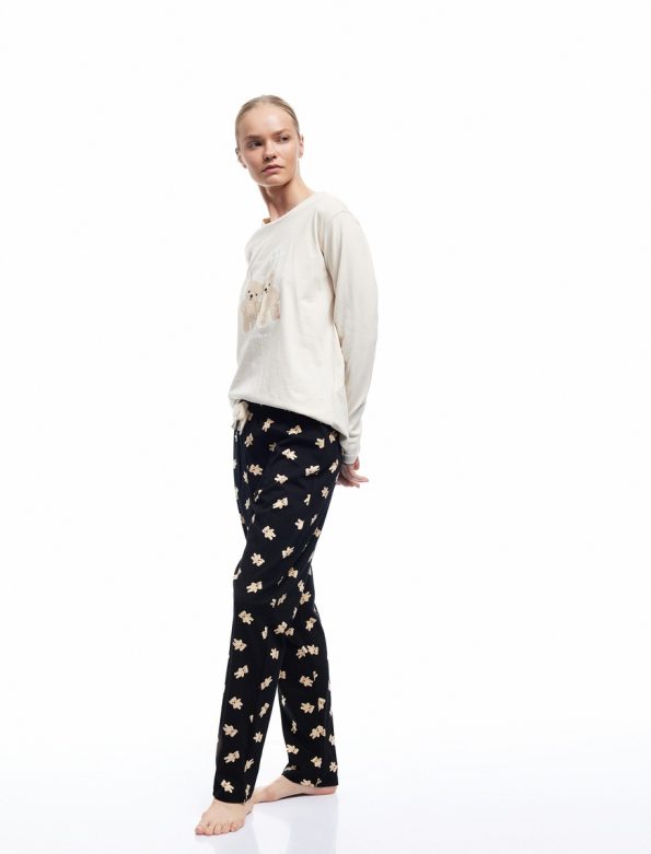 Bear Printed Pajama Set