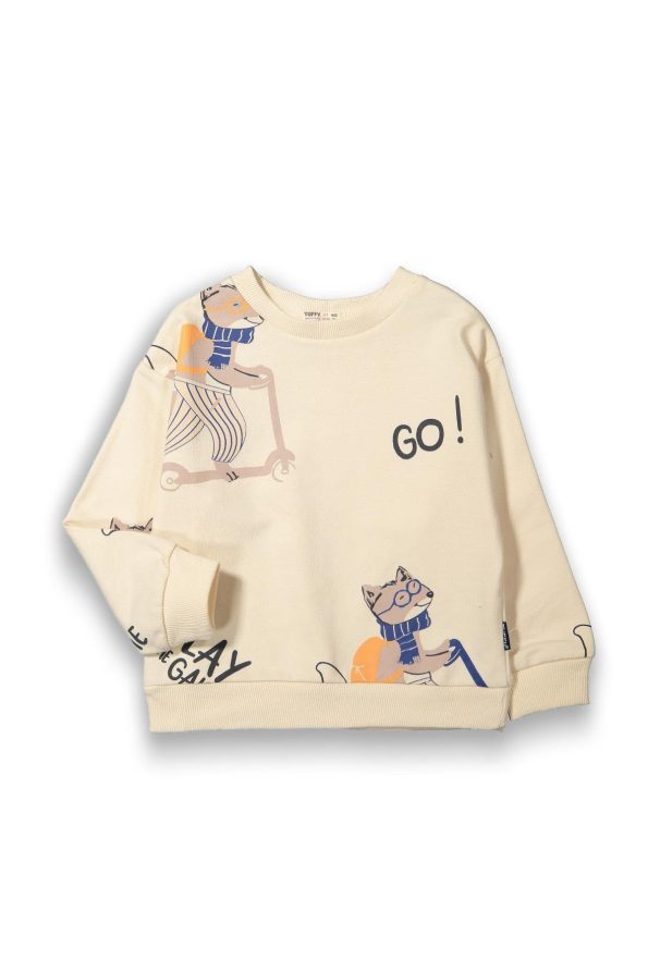 Boys' Cotton 3-Piece Sweatshirt Set - Animal and Character Prints