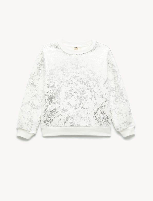 Girl Patterned Sweatshirt