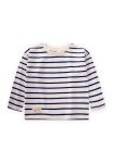 Striped Seasonal T-Shirt for Ages 1-10 in Navy