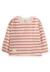 Striped Seasonal T-Shirt for Ages 1-10 in Orange