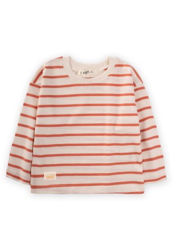 Striped Seasonal T-Shirt for Ages 1-10 in Orange