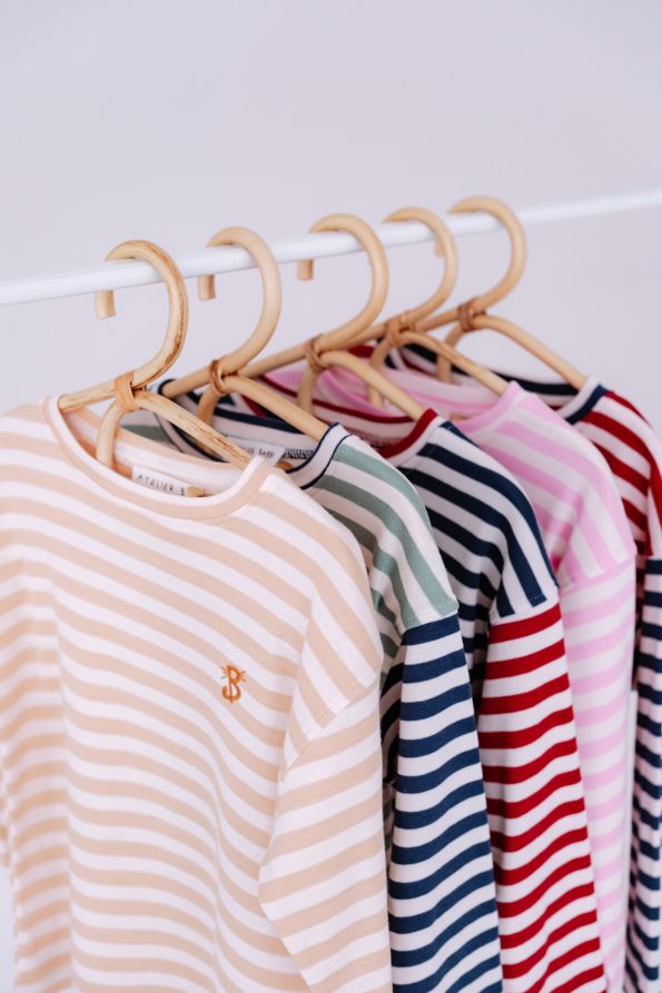 Long Sleeve T-Shirt / Navy Striped