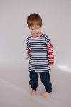 Long Sleeve T-Shirt / Navy Striped