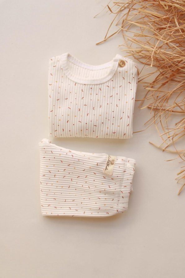Colorful Baby Top and Leggings Set