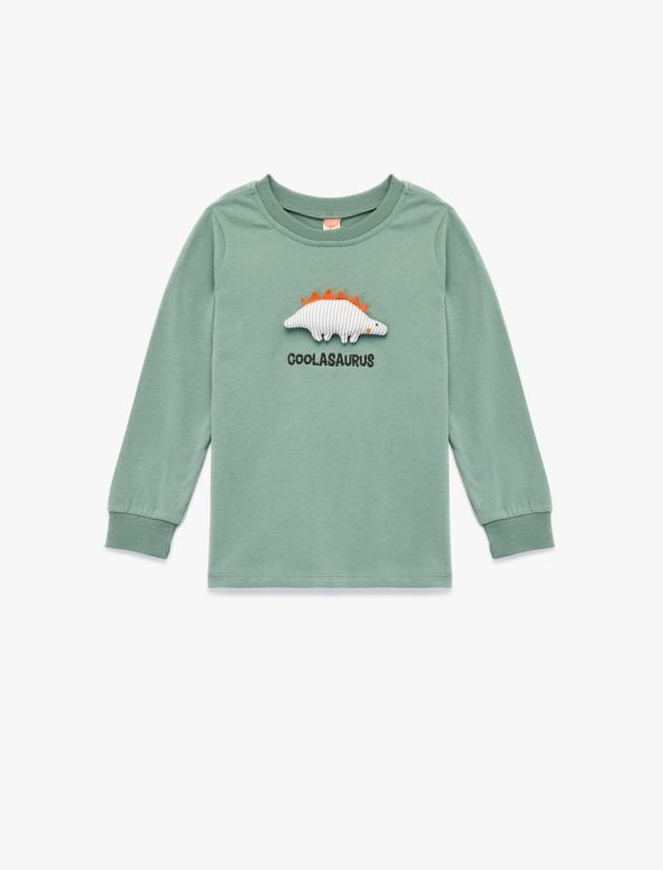 Baby Boy Appliqued Cotton T-Shirt