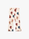Baby Girl Floral Ribbed Cotton Flared Leggings